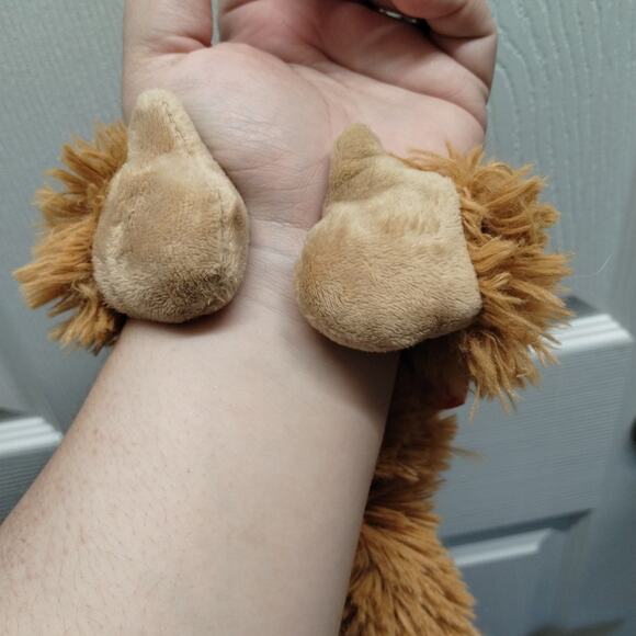 Wild Republic Plush Brown Orangutan Monkey Ape 8 Inch Wrist Hugger Slap Bracelet - Picture 3 of 10